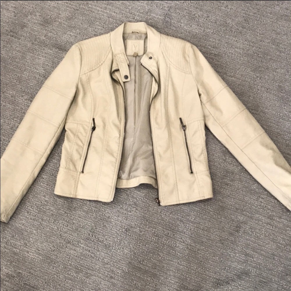 Max Studio Faux Leather Moro Jacket